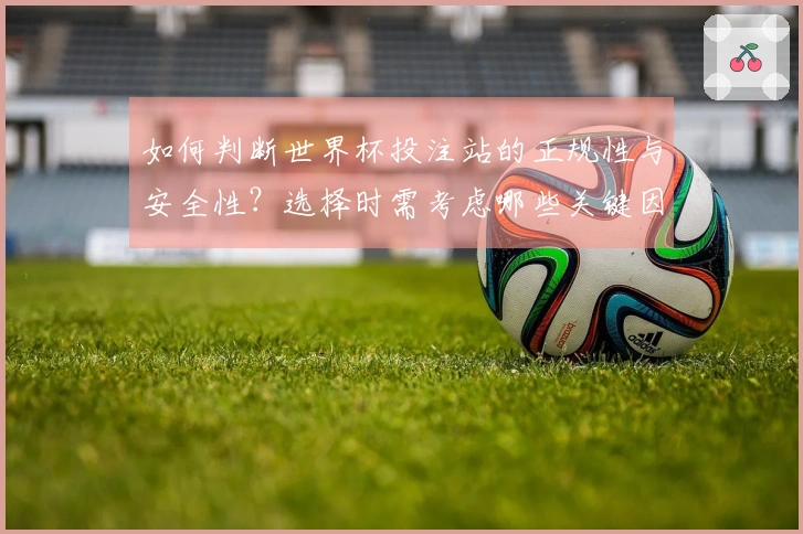 如何判断世界杯投注站的正规性与安全性？选择时需考虑哪些关键因素？
