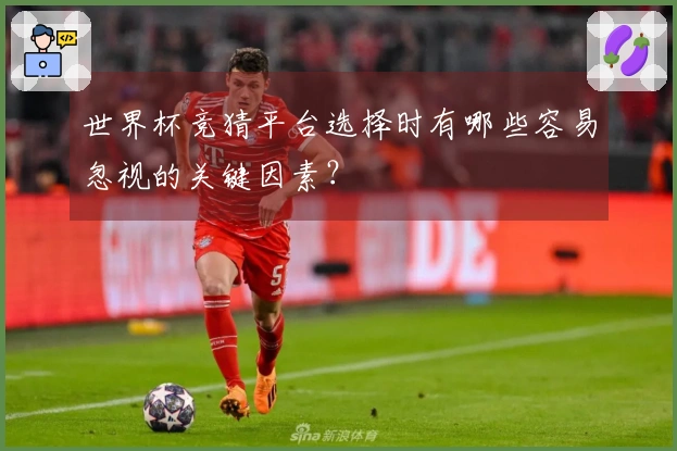 世界杯竞猜平台选择时有哪些容易忽视的关键因素？
